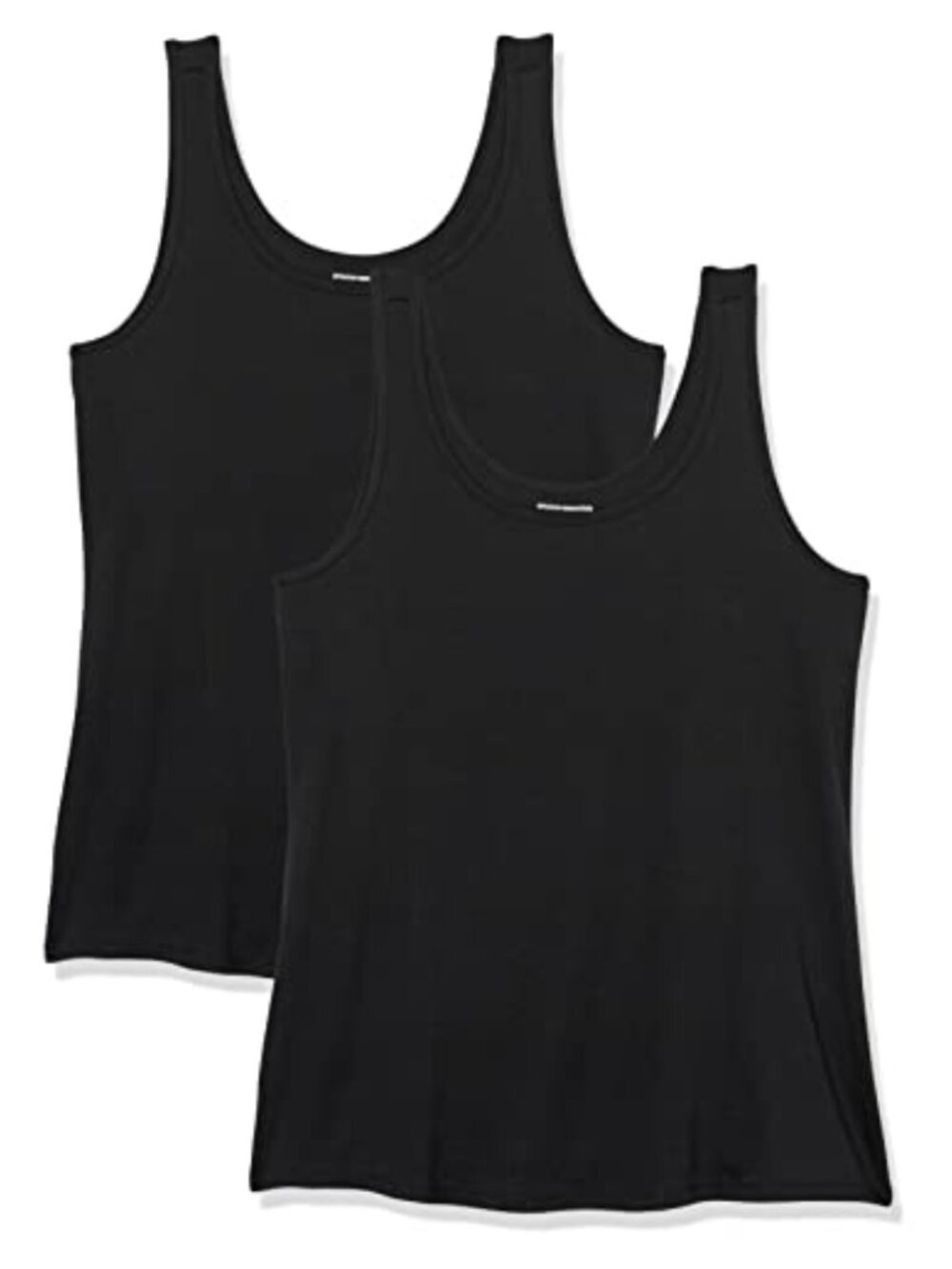 Slim Fit Cotton Modal Rib Scoop Neck Tank Top